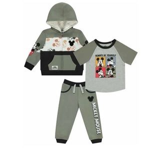 Disney Mickey Mouse 3 Piece Set Size 6 Green/Black/white NWT
